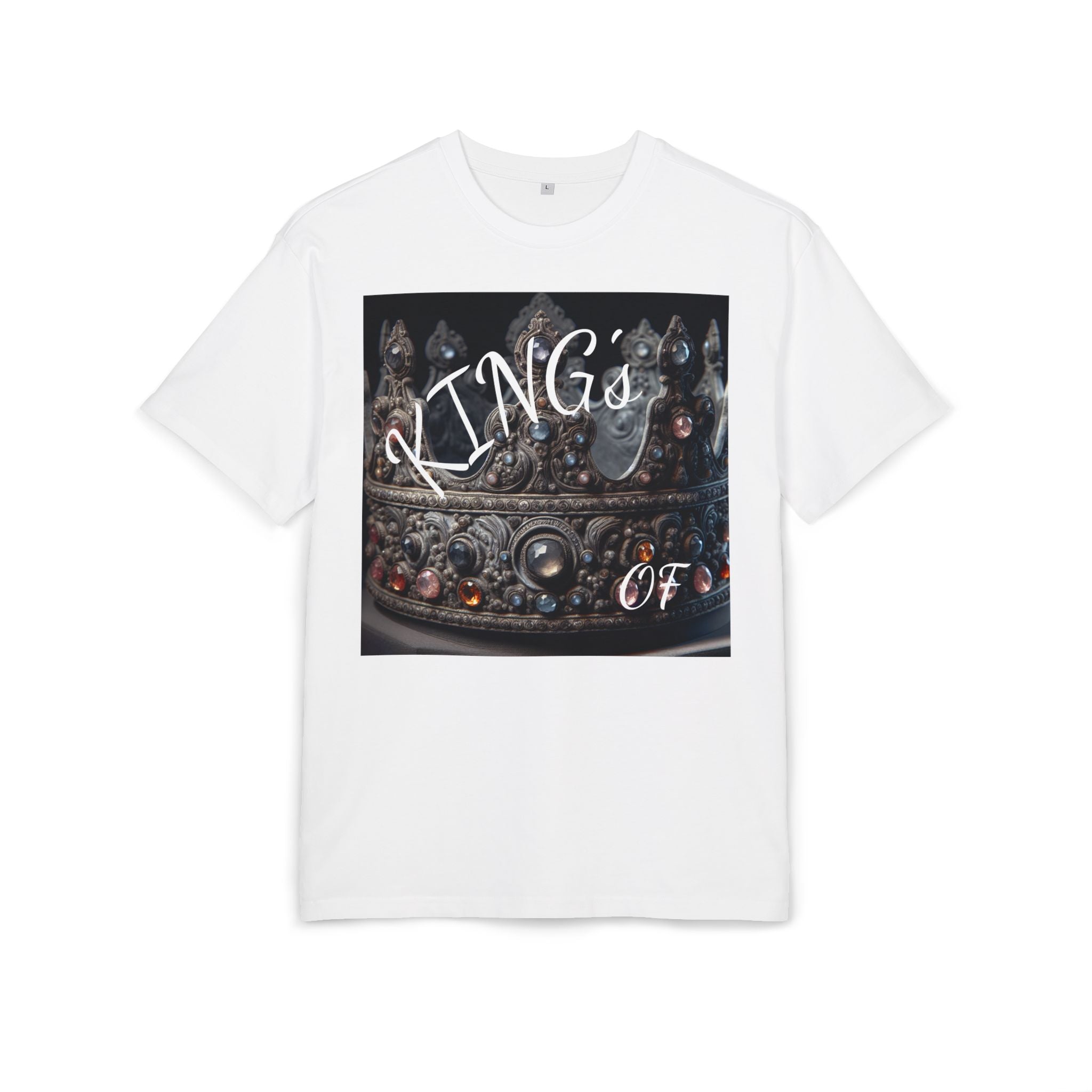 Crown King Oversized Tee - Stylish Unisex T-Shirt for Royalty, Streetwear, Casual Style, Gift for Him/Her, Birthday, Fashion Statement