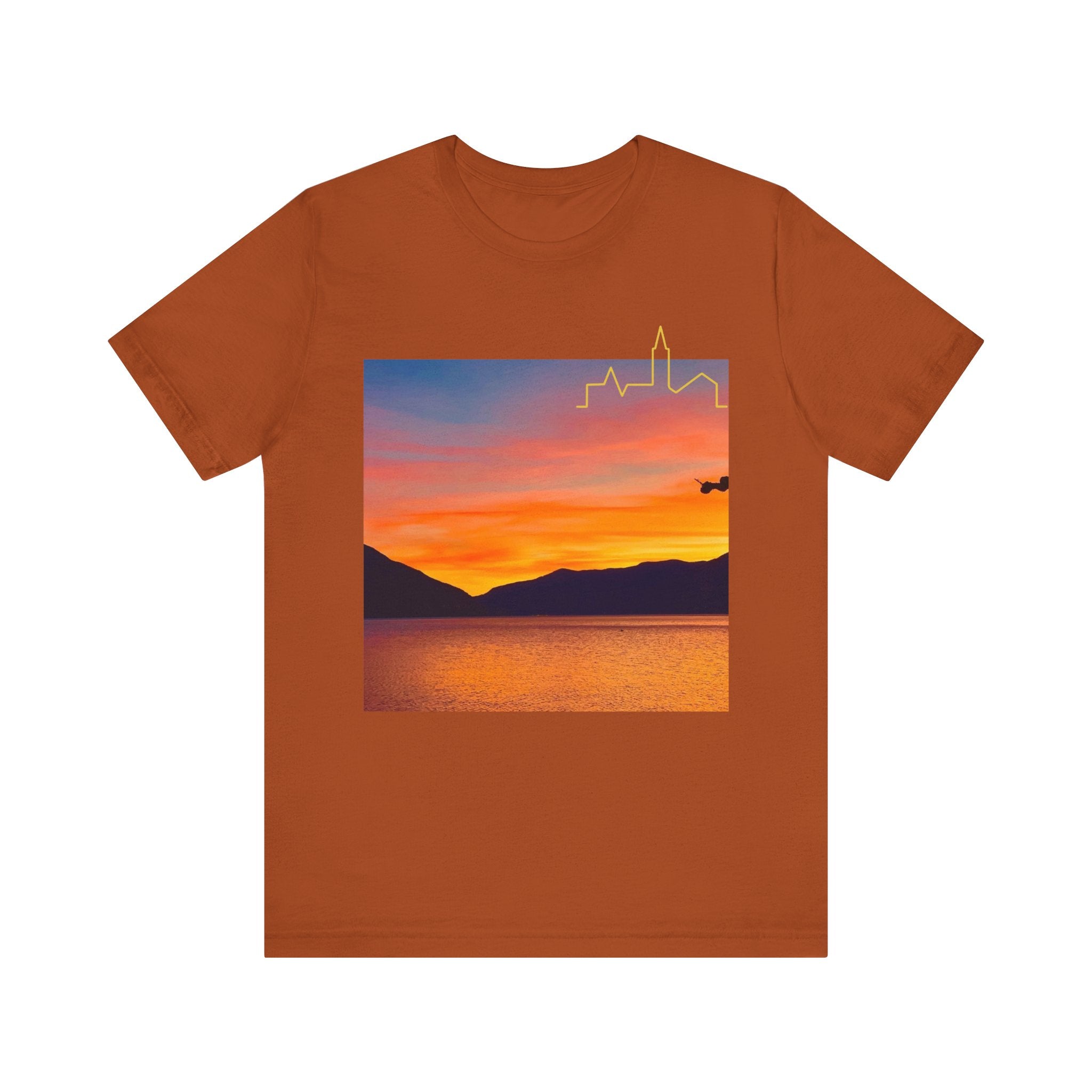 Sunset Vibes Unisex Tee, Relaxed Summer Shirt, Gift for Nature Lovers, Perfect for Vacations, Outdoor Adventures, Casual Wear