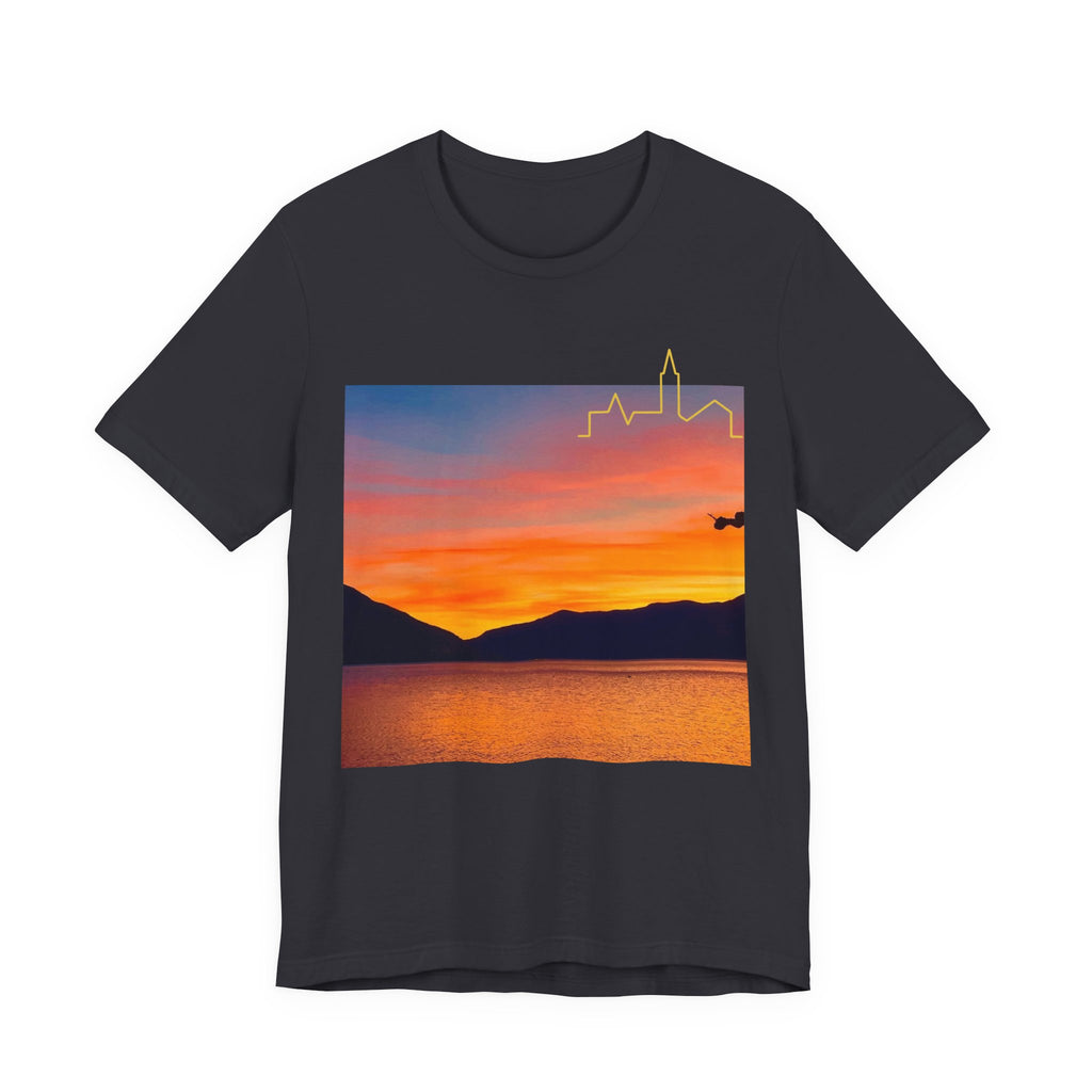 Sunset Vibes Unisex Tee, Relaxed Summer Shirt, Gift for Nature Lovers, Perfect for Vacations, Outdoor Adventures, Casual Wear