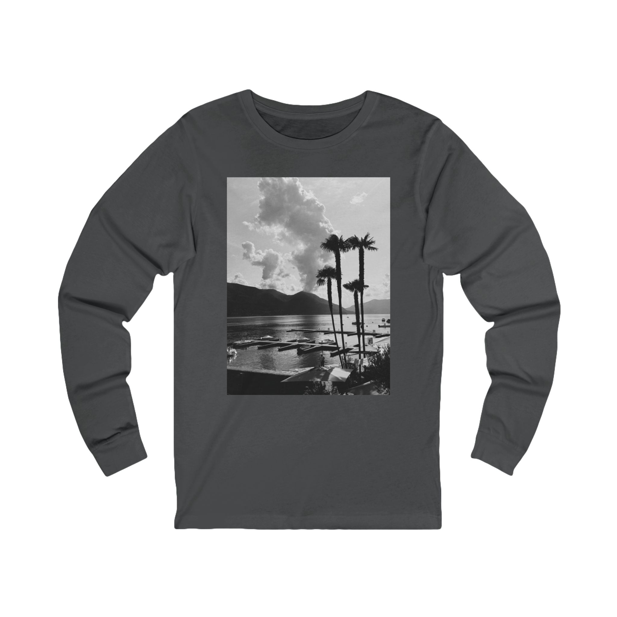 Black Long Sleeve Tee with Beach Vibes & Inspirational Quote | Casual Unisex Top for All Occasions | Perfect Gift for Friends