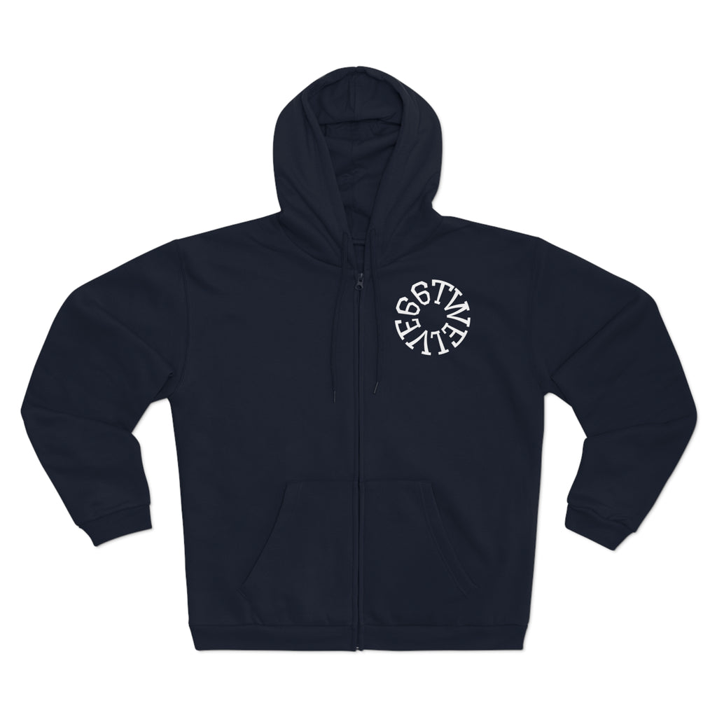 Urban Vibe Unisex Zip Hoodie with City Skyline Design