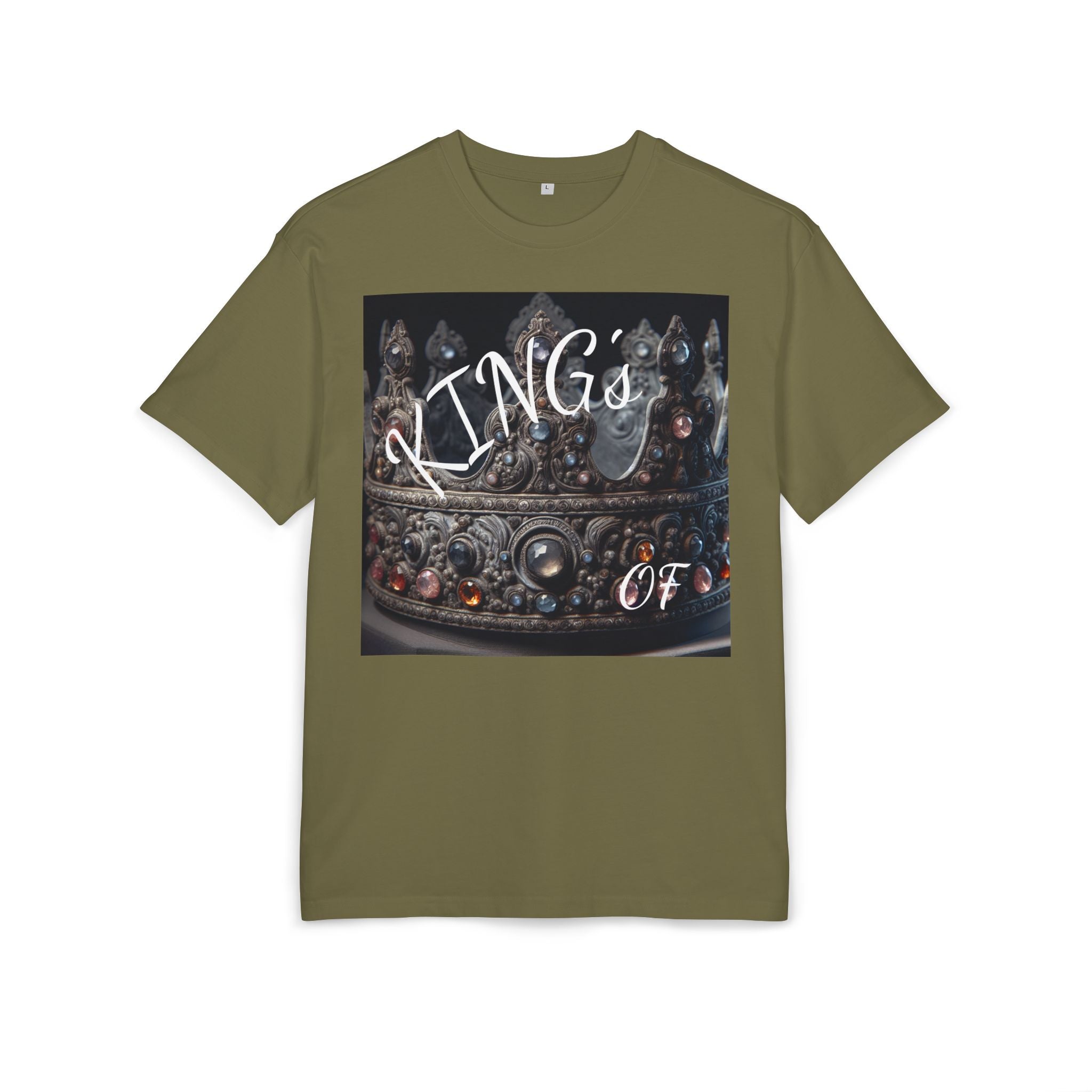 Crown King Oversized Tee - Stylish Unisex T-Shirt for Royalty, Streetwear, Casual Style, Gift for Him/Her, Birthday, Fashion Statement