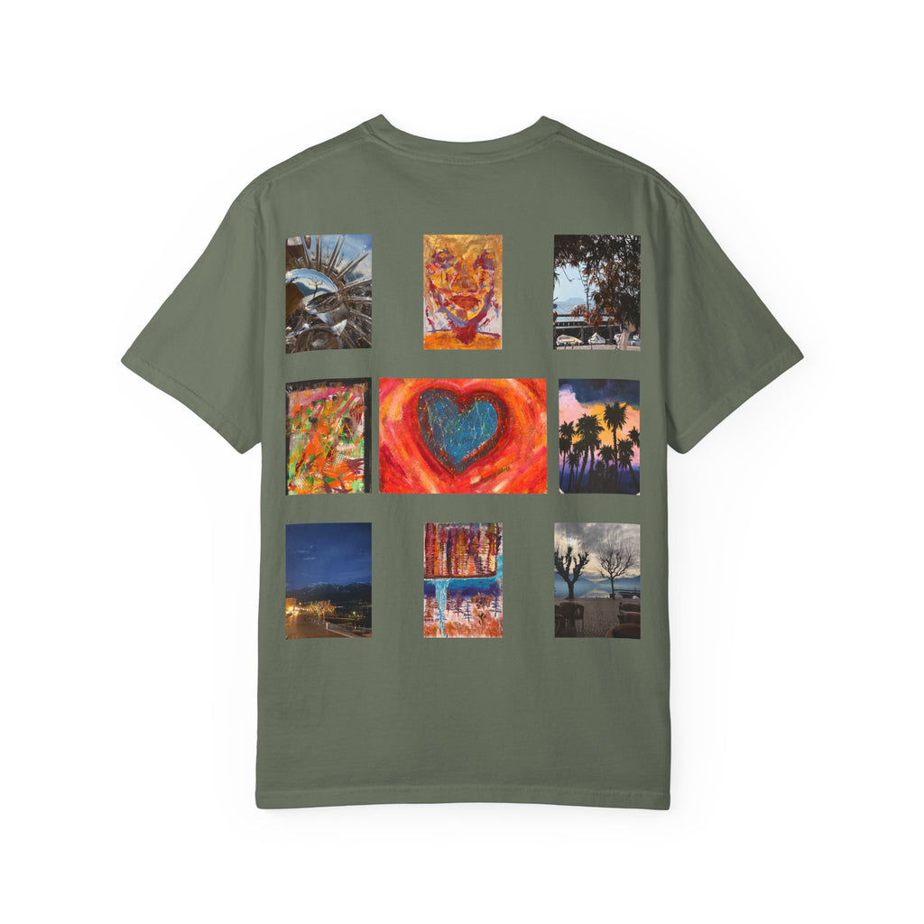 Graphic T-Shirt — 66Twelve Est. 2025 with Collage Art Grid (Heart & Photos)