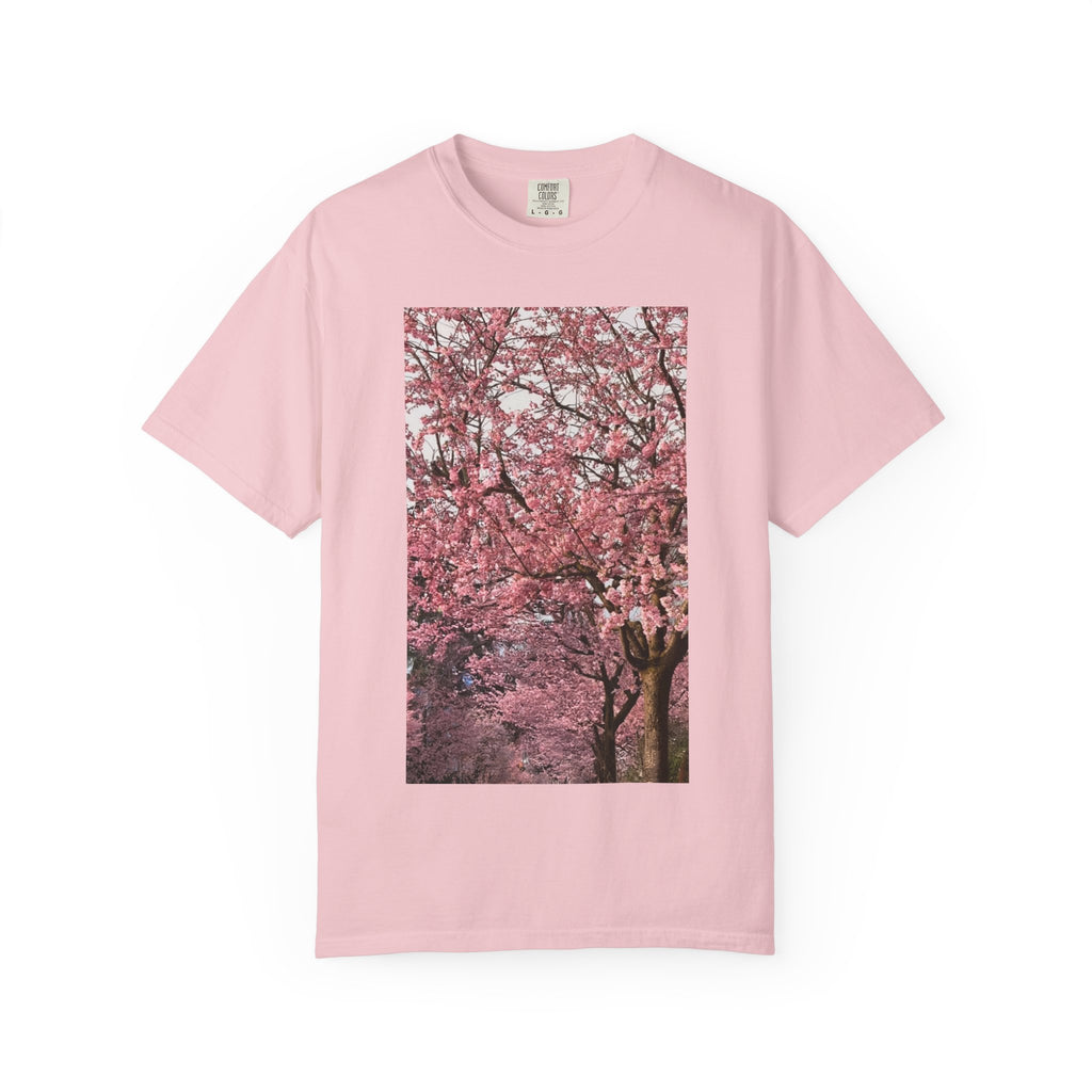 Cherry Blossom Tee — "66 Twelve" Script Back Graphic