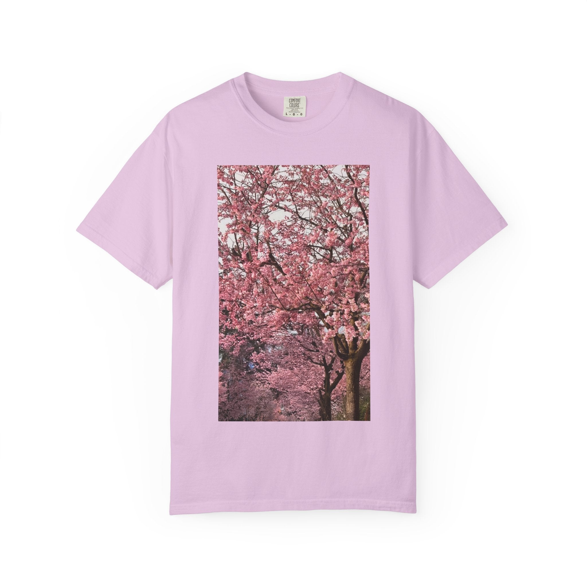 Cherry Blossom Tee — "66 Twelve" Script Back Graphic